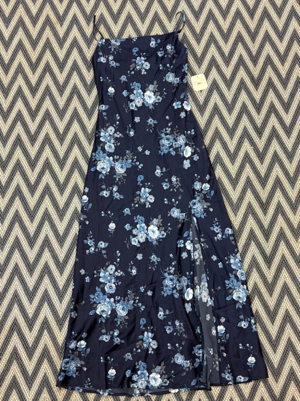 Altar’d State Navy Blue Floral Maxi Dress XS NWT 💙🌸